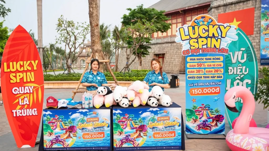 Vong quay may mắn sunworld hạ long